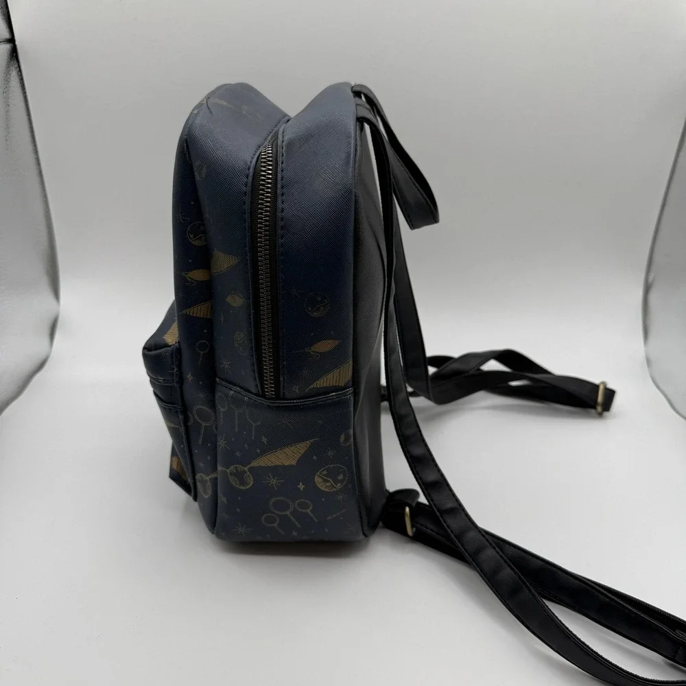 Harry Potter Bioworld Mini Backpack‎ Small Blue Quidditch Golden Snitch Hogwarts